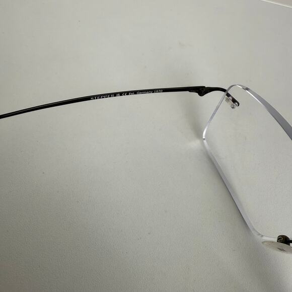 Stepper Eyewear Mens SI-83408 Titanium Gunmetal 55-17-140 Case Frame Glasses - Picture 4 of 6